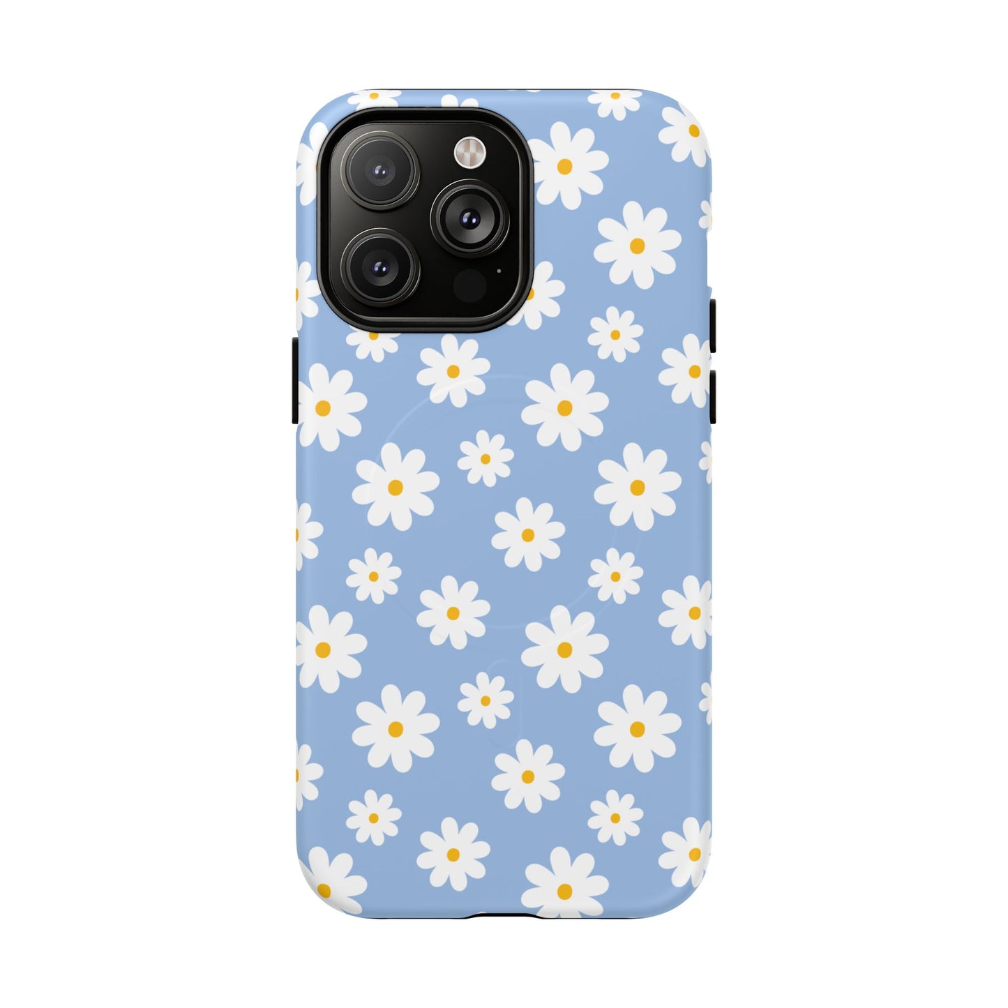 Daisy Floral Magnetic Phone Case, Tough Protective Cover, Spring Accessories, Flower Lover Gift, Cute Case for Her - FANGIRL SWAG
