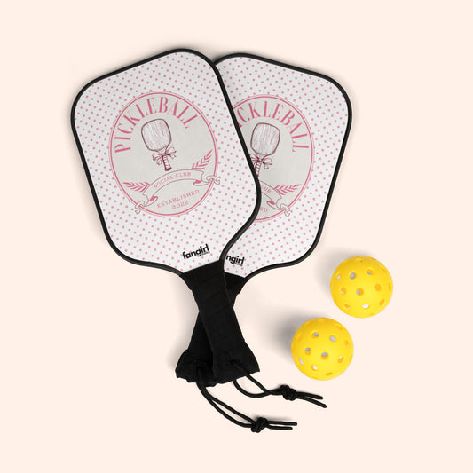 PICKLEBALL SOCIAL CLUB - 2 PADDLES w/2 BALLS - FANGIRL SWAG