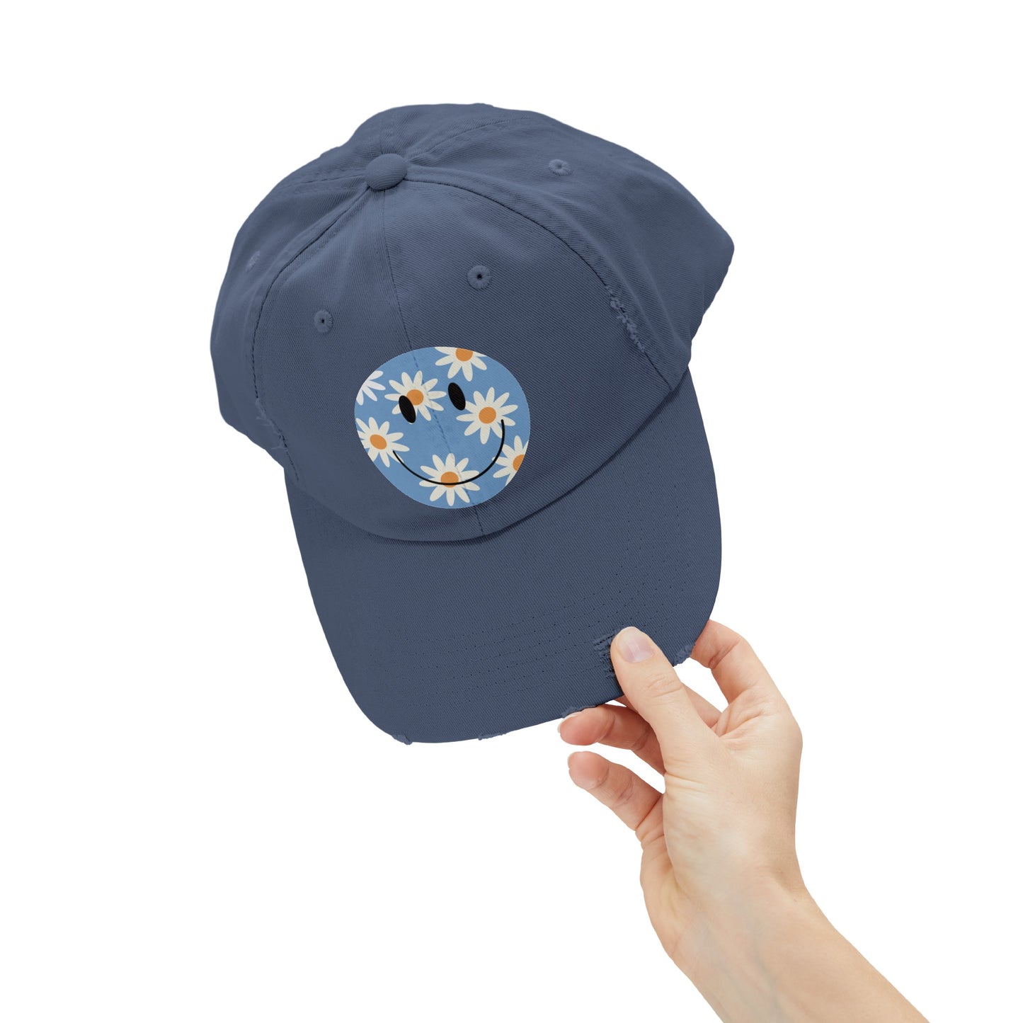 DAISY SMILES DISTRESSED CAP - FANGIRL SWAG