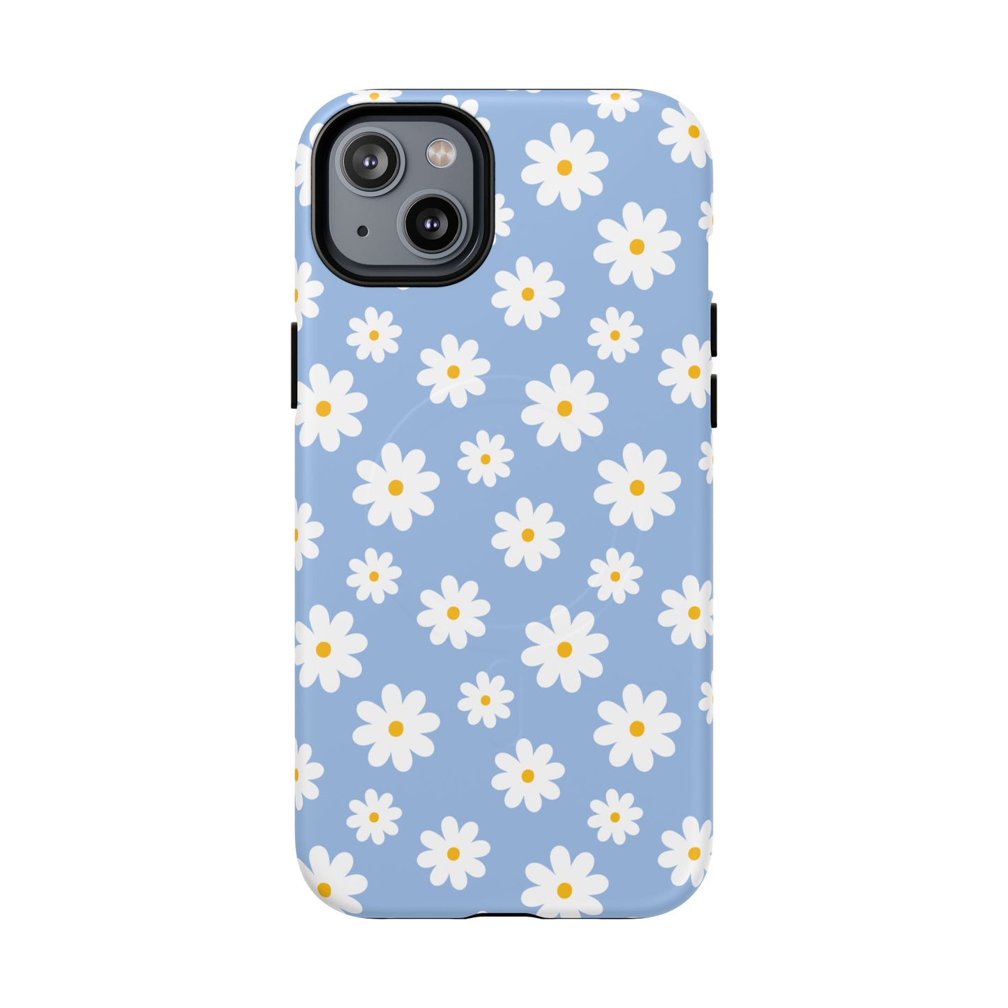 Daisy Floral Magnetic Phone Case, Tough Protective Cover, Spring Accessories, Flower Lover Gift, Cute Case for Her - FANGIRL SWAG
