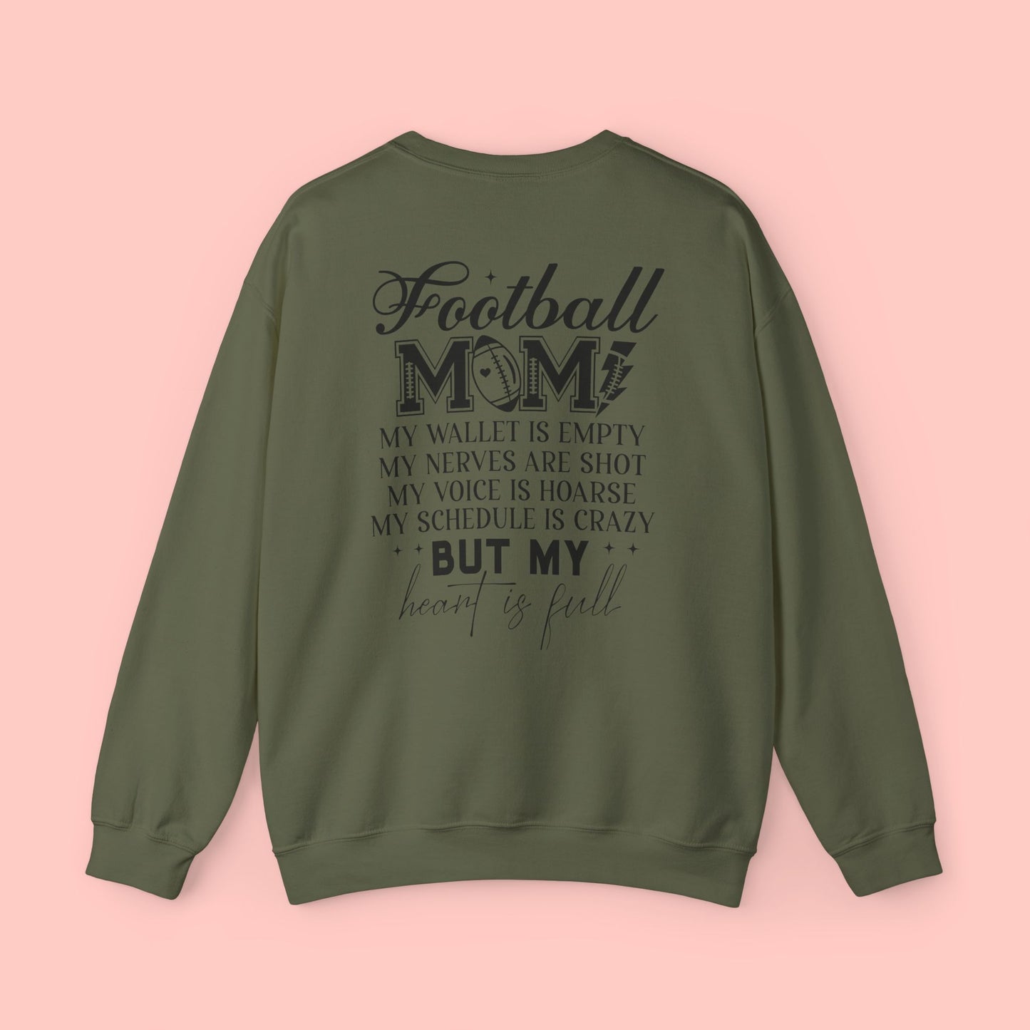 FOOTBALL MOM CREWNECK SWEATSHIRT - FANGIRL SWAG