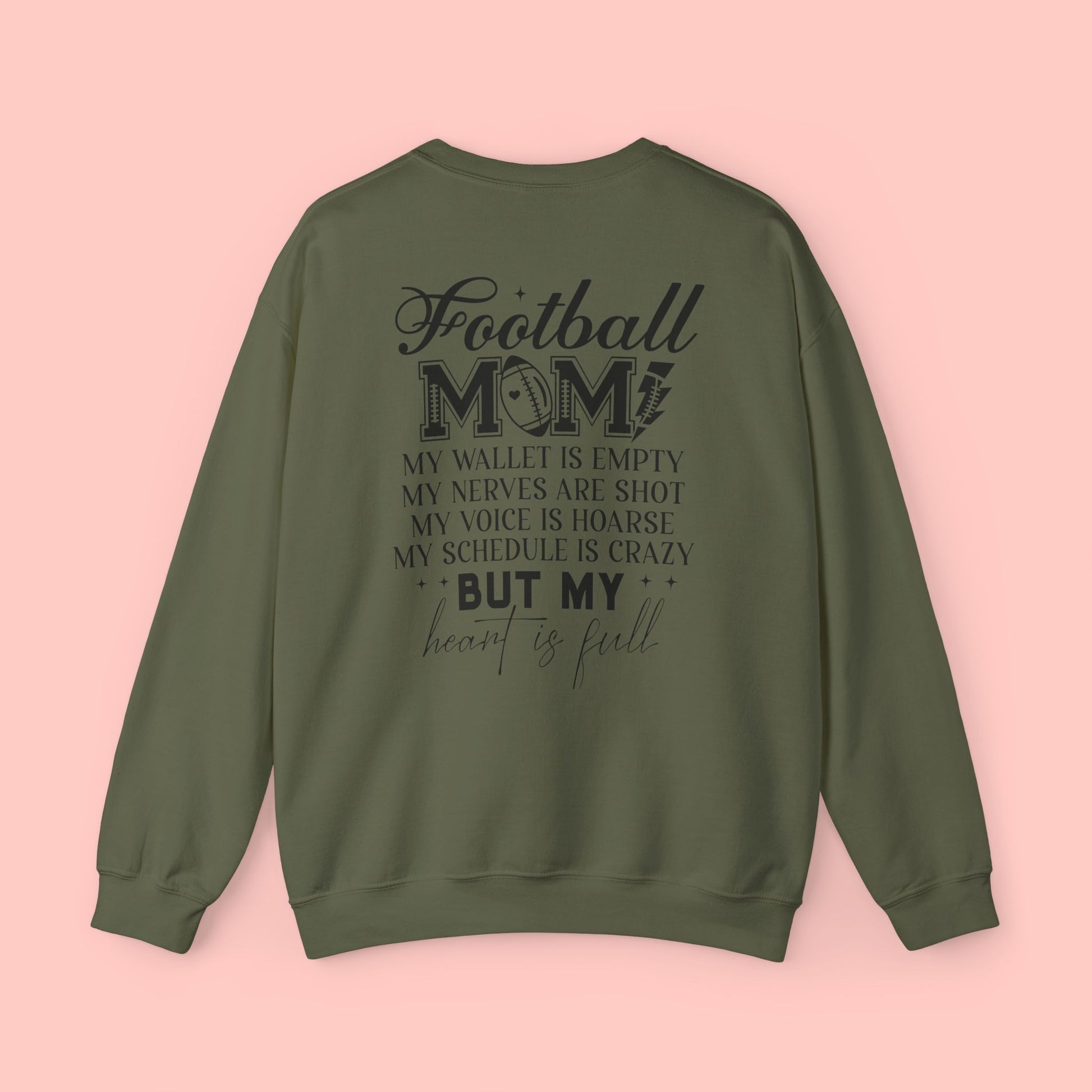 FOOTBALL MOM CREWNECK SWEATSHIRT - FANGIRL SWAG