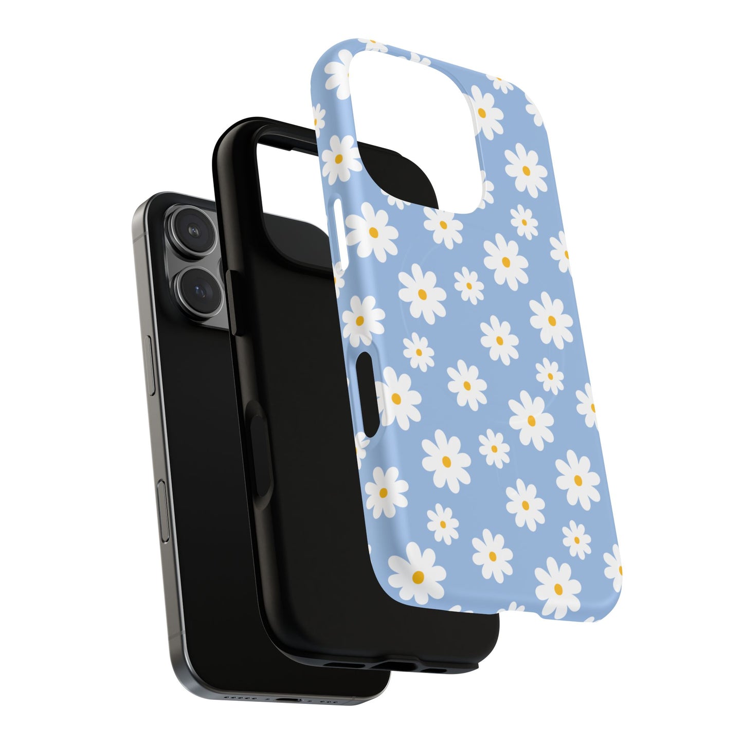 Daisy Floral Magnetic Phone Case, Tough Protective Cover, Spring Accessories, Flower Lover Gift, Cute Case for Her - FANGIRL SWAG