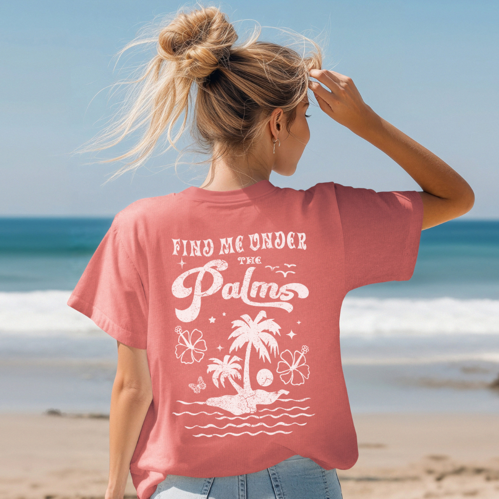 UNDER THE PALMS TEE - FANGIRL SWAG