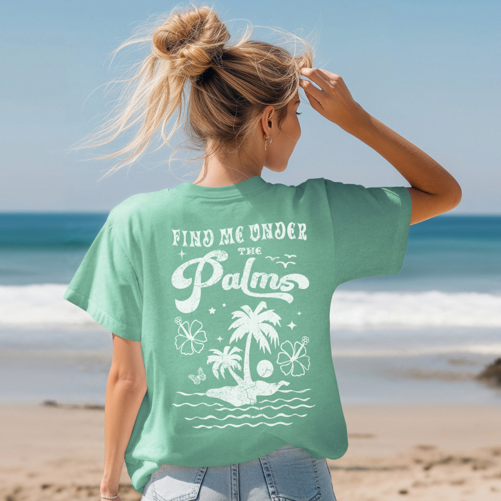 UNDER THE PALMS TEE - FANGIRL SWAG