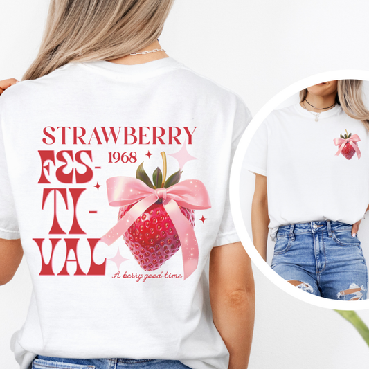 STRAWBERRY FESTIVAL TEE - FANGIRL SWAG