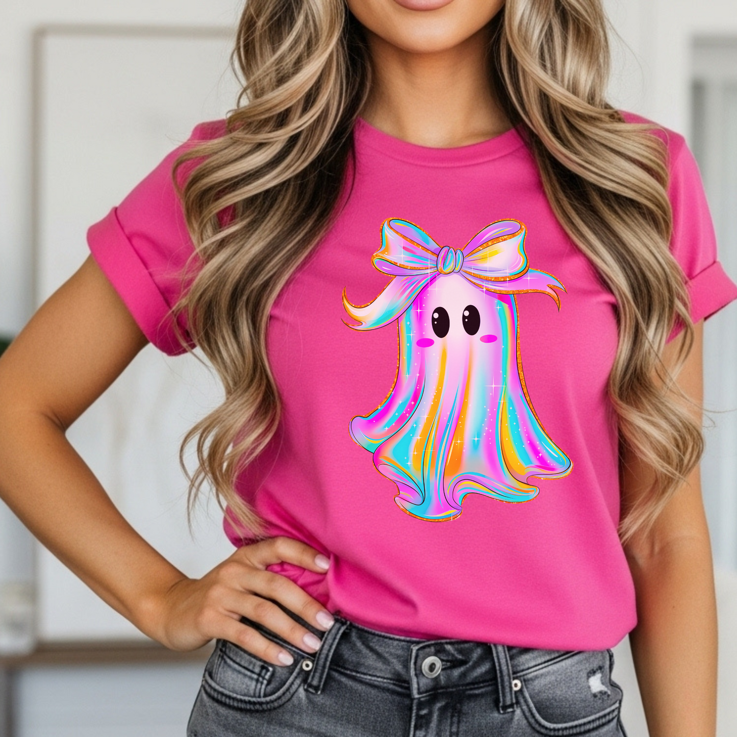 Cute Ghost Graphic Tee - FANGIRL SWAG