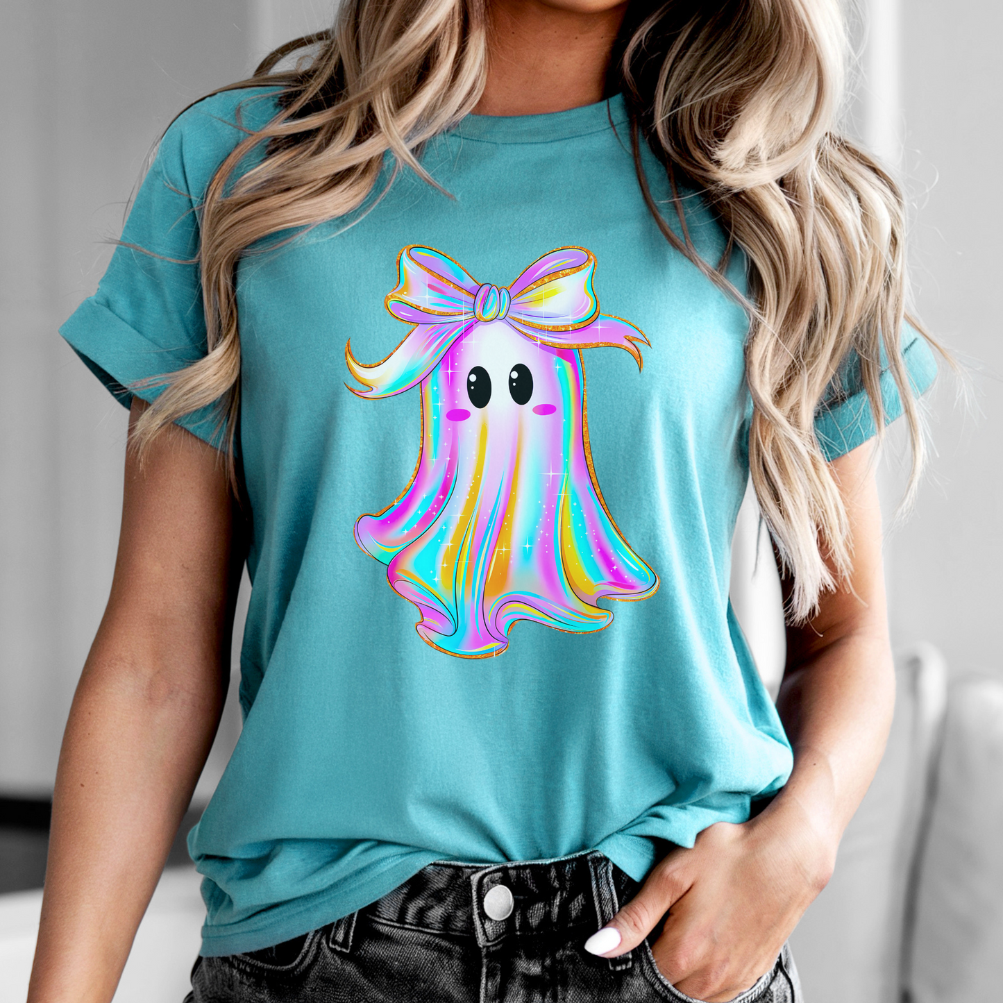 Cute Ghost Graphic Tee - FANGIRL SWAG
