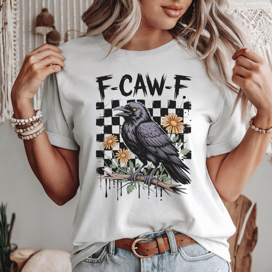 F-CAW-F Cool Raven Graphic Tee - FANGIRL SWAG