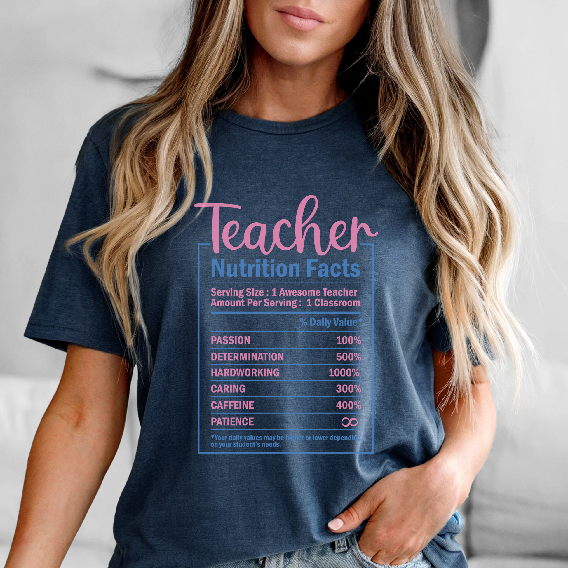 Teacher Nutrition Facts Tee - FANGIRL SWAG