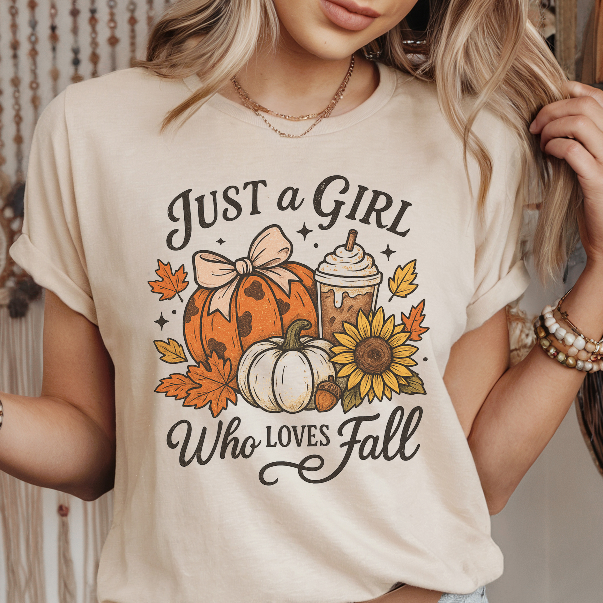 Just a Girl Who Loves Fall Tee - FANGIRL SWAG