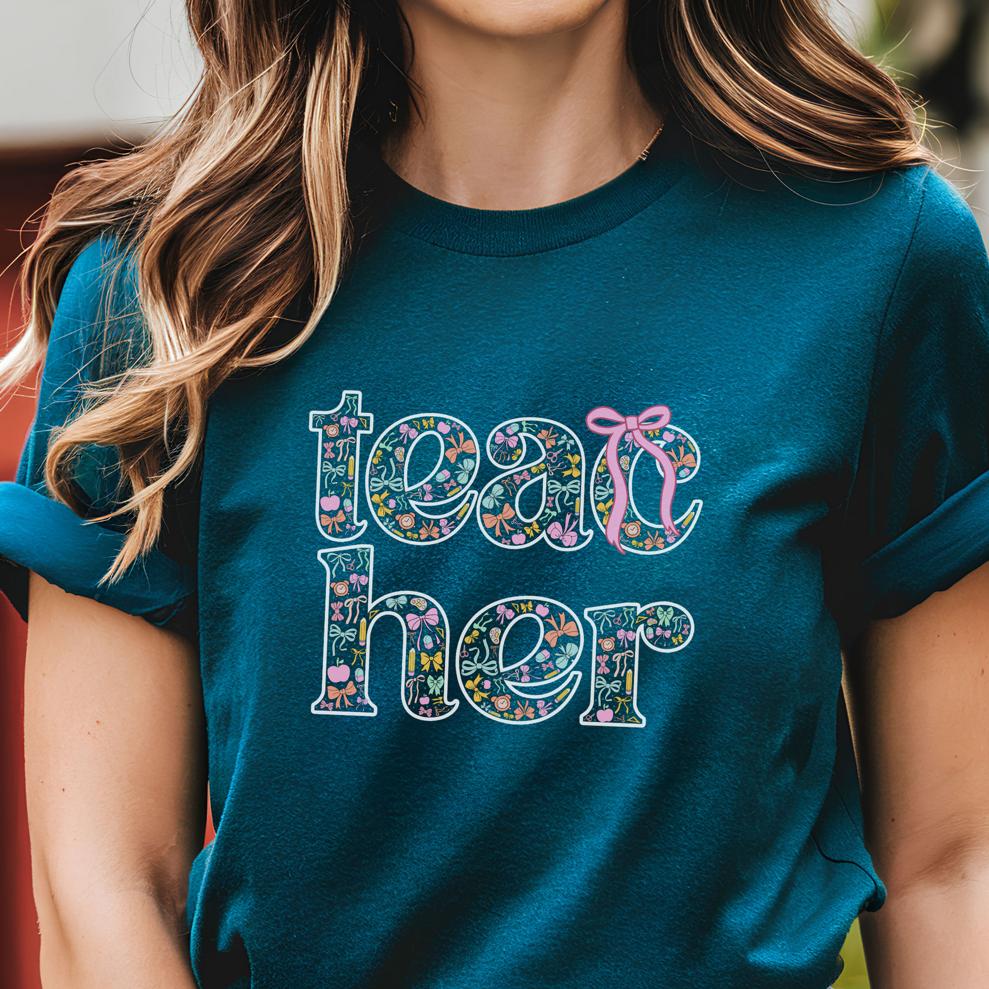 Floral Teacher Tee - FANGIRL SWAG