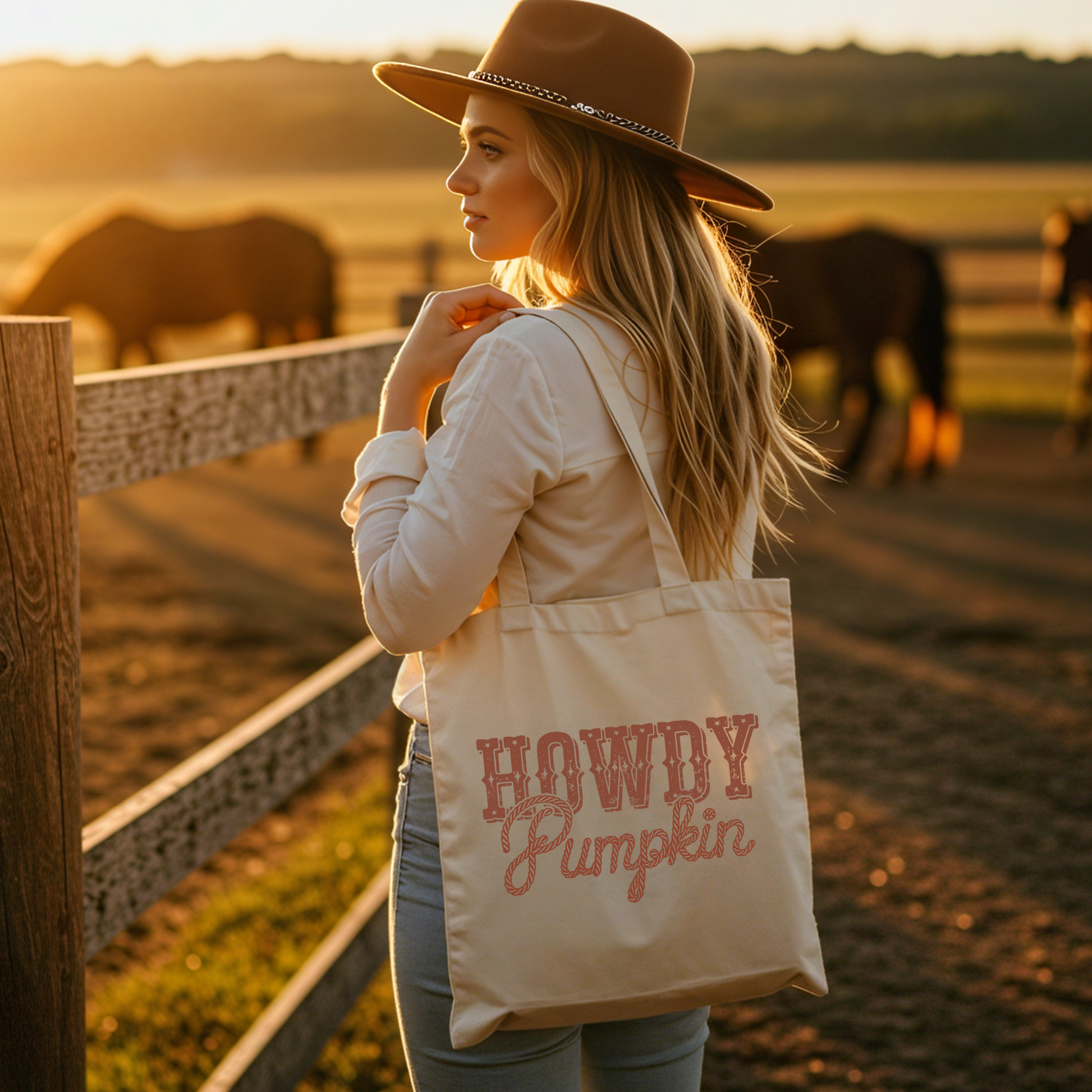Howdy Pumpkin Tote Bag - FANGIRL SWAG