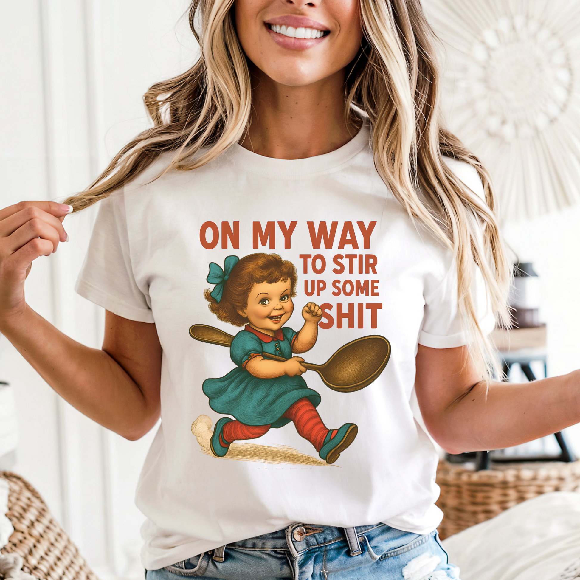 On My Way to Stir Some Sh&t Sarcastic Tee - FANGIRL SWAG