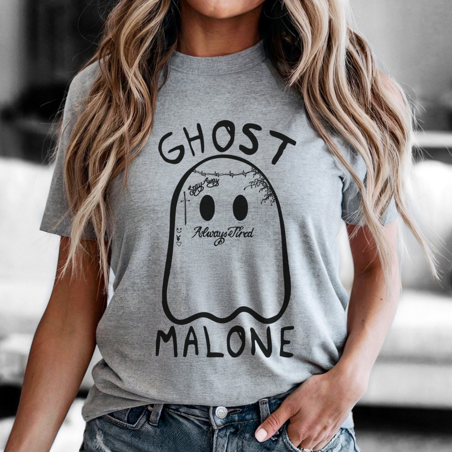 Ghost Malone Halloween Unisex Tee - FANGIRL SWAG