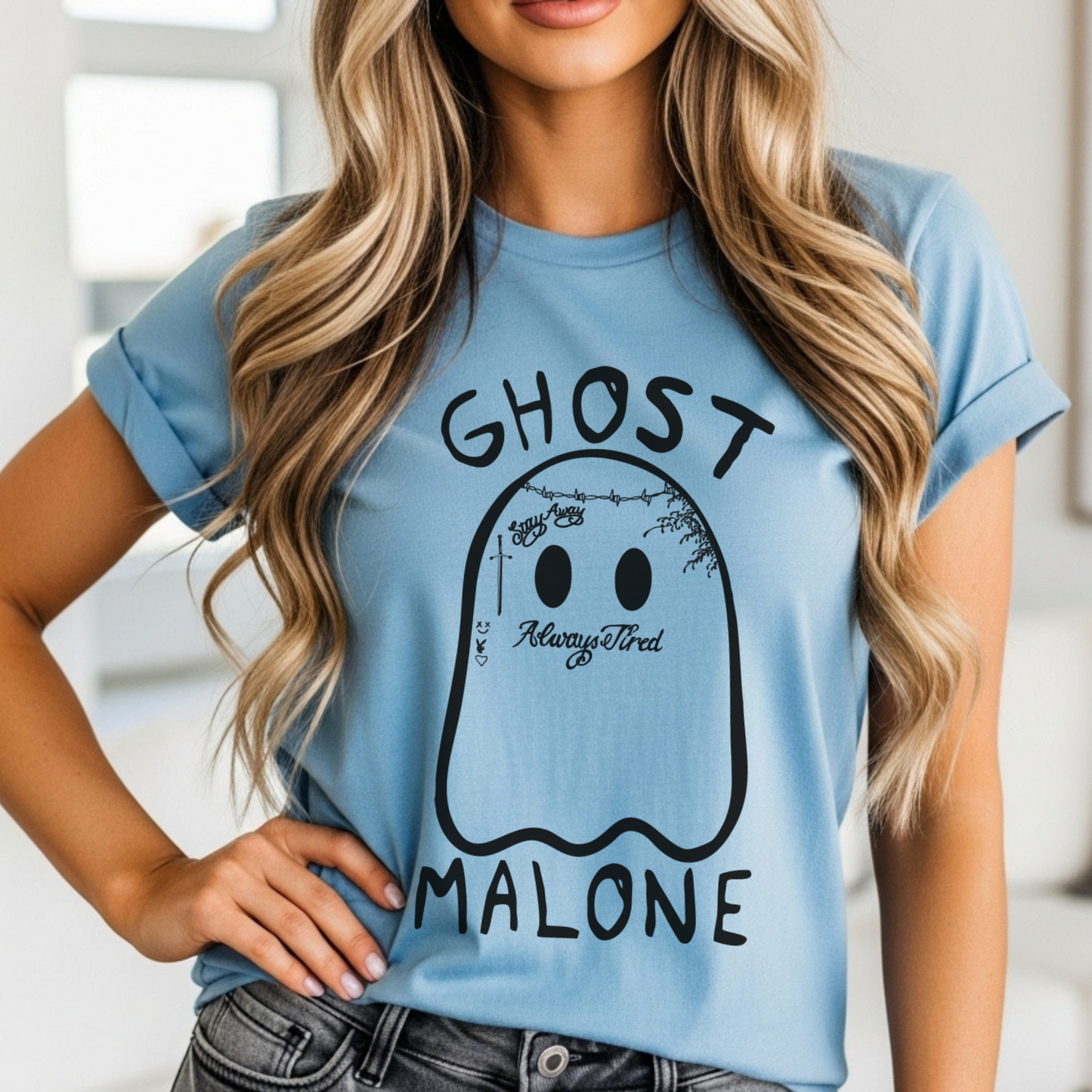 Ghost Malone Halloween Unisex Tee - FANGIRL SWAG