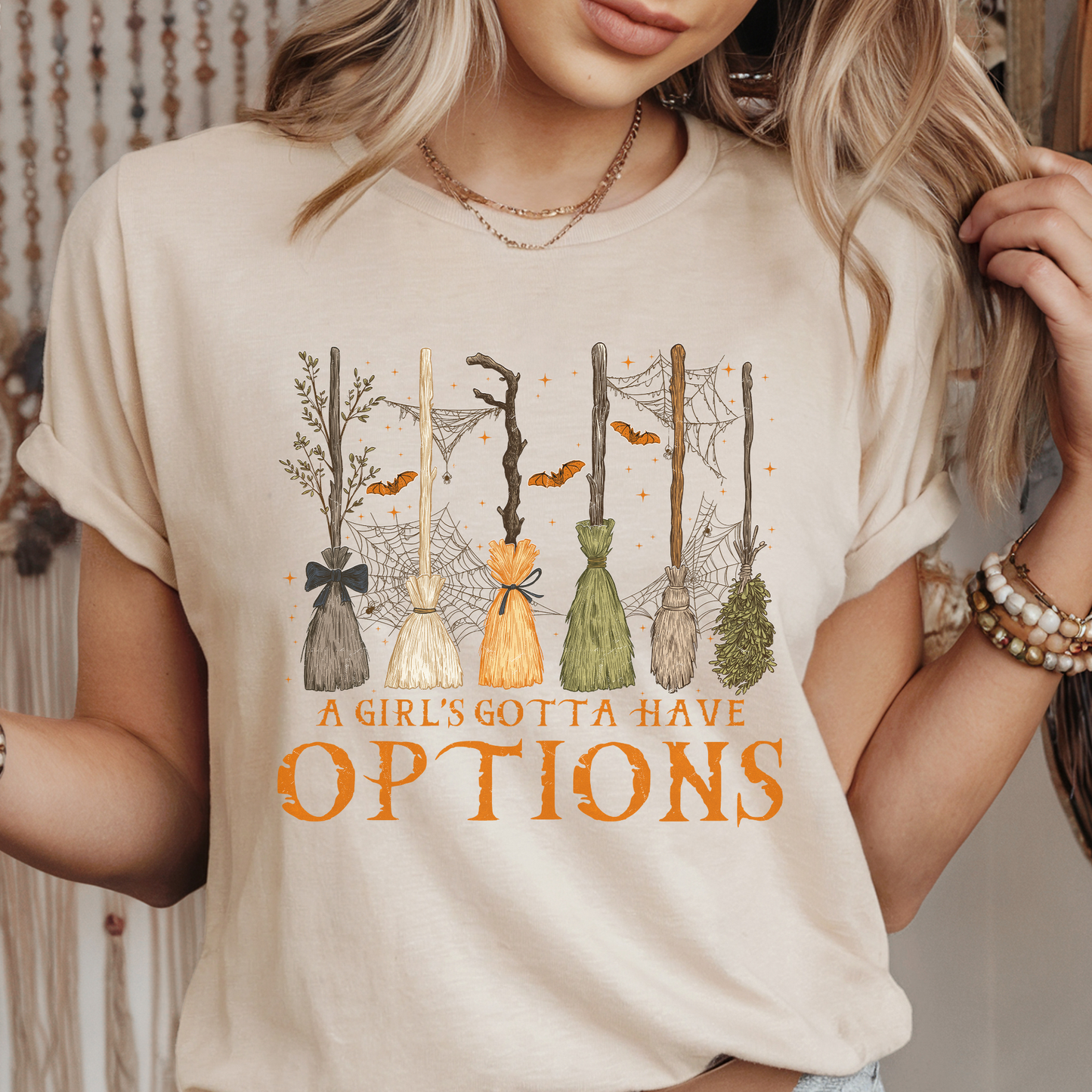 A Girl's Gotta Have Options Halloween Tee - FANGIRL SWAG