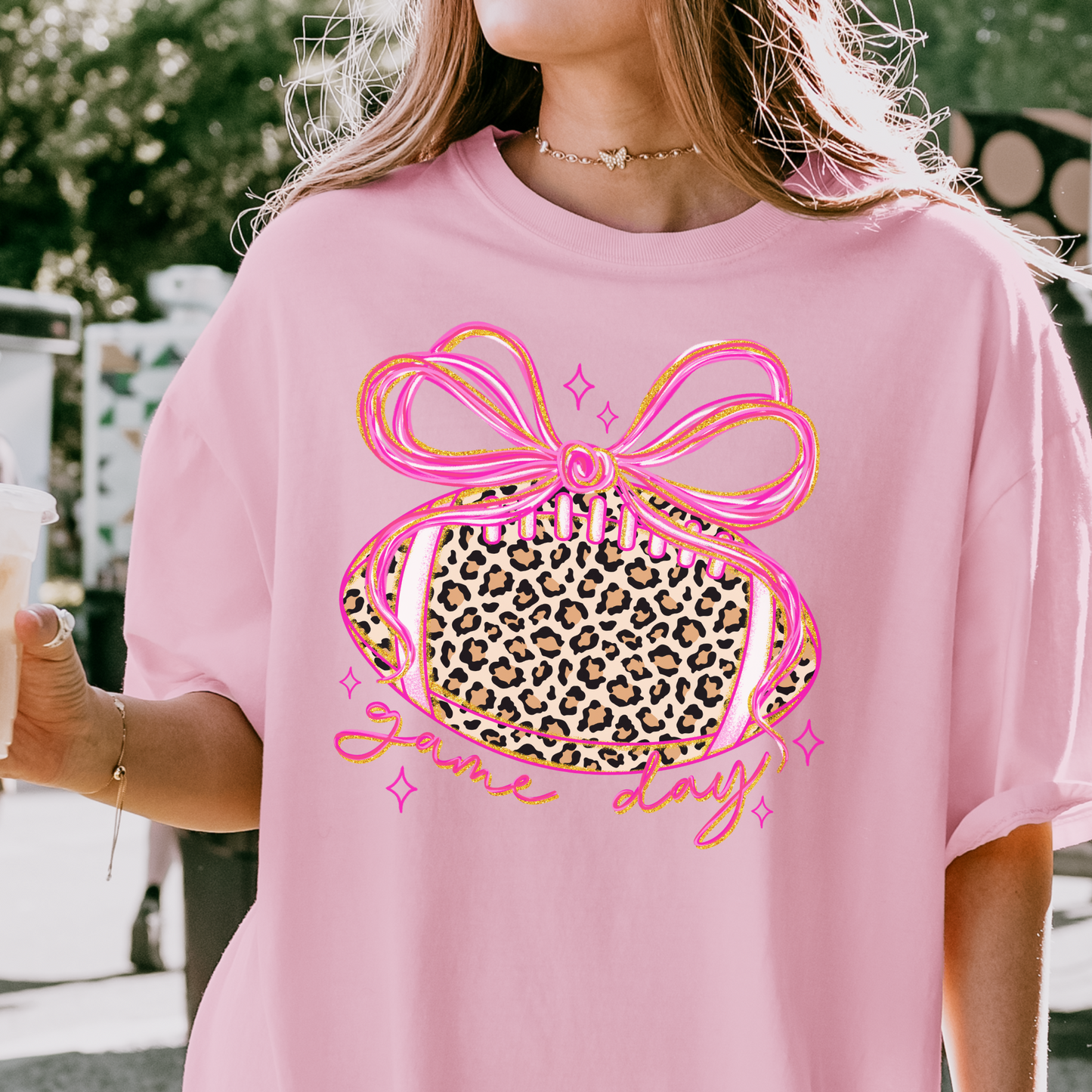 Leopard Football Tee