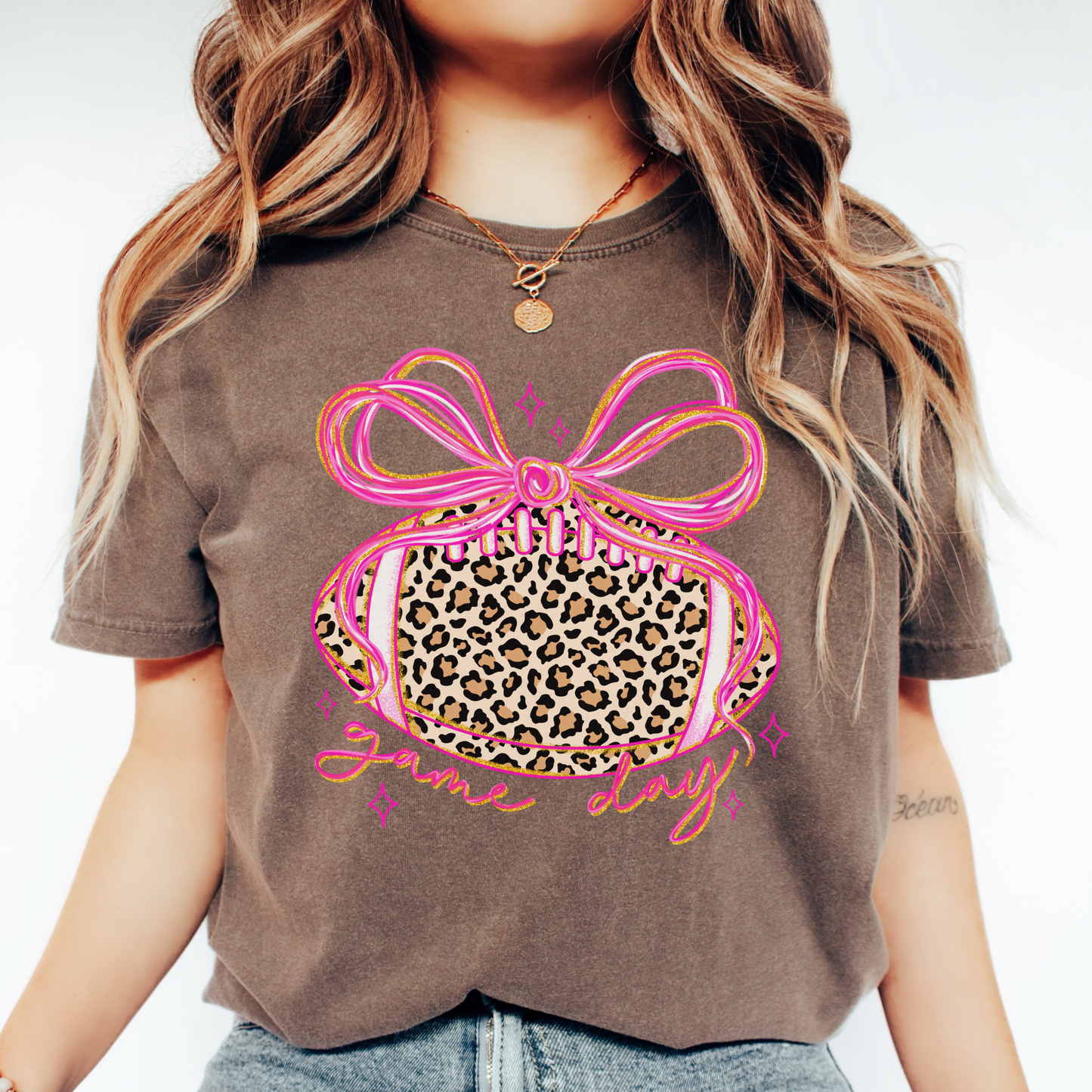 Leopard Football Tee