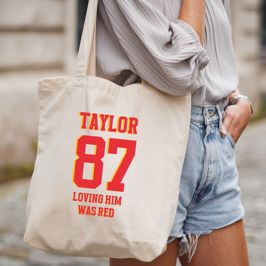 Taylor 87 Loving Him Was Red Tote - FANGIRL SWAG