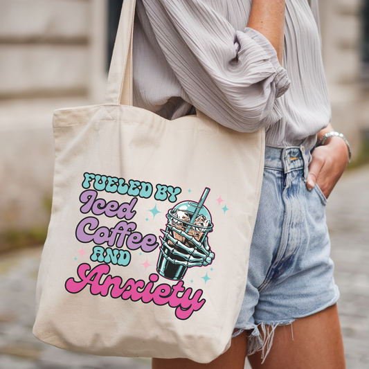 Coffee and Anxiety Tote Bag - FANGIRL SWAG