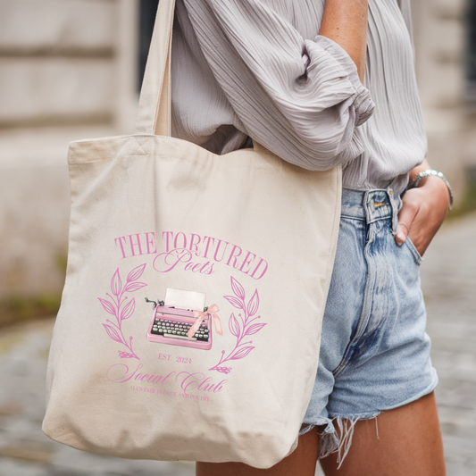 The Tortured Poet Social Club Tote - FANGIRL SWAG