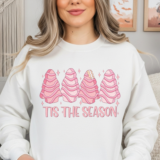 PINK SNACK CAKE TREES TEE