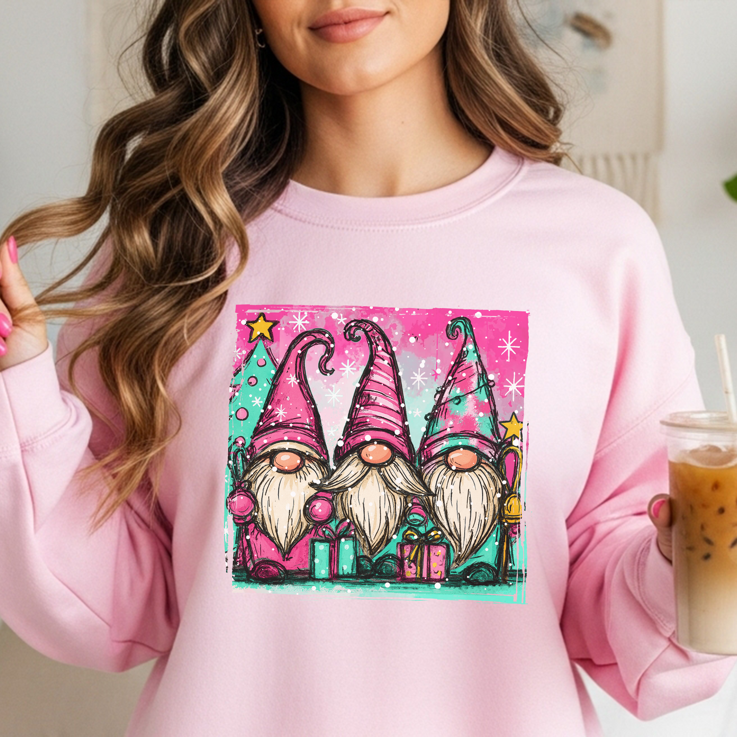 Gnome Trio Holiday Sweatshirt - FANGIRL SWAG