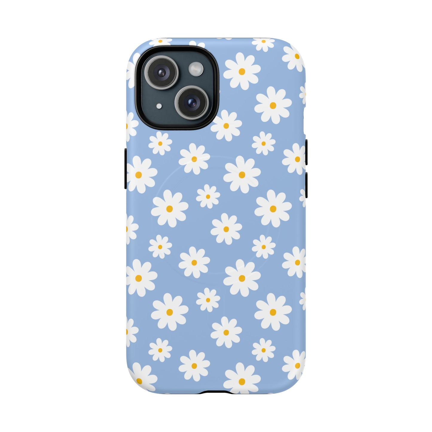 Daisy Floral Magnetic Phone Case, Tough Protective Cover, Spring Accessories, Flower Lover Gift, Cute Case for Her - FANGIRL SWAG