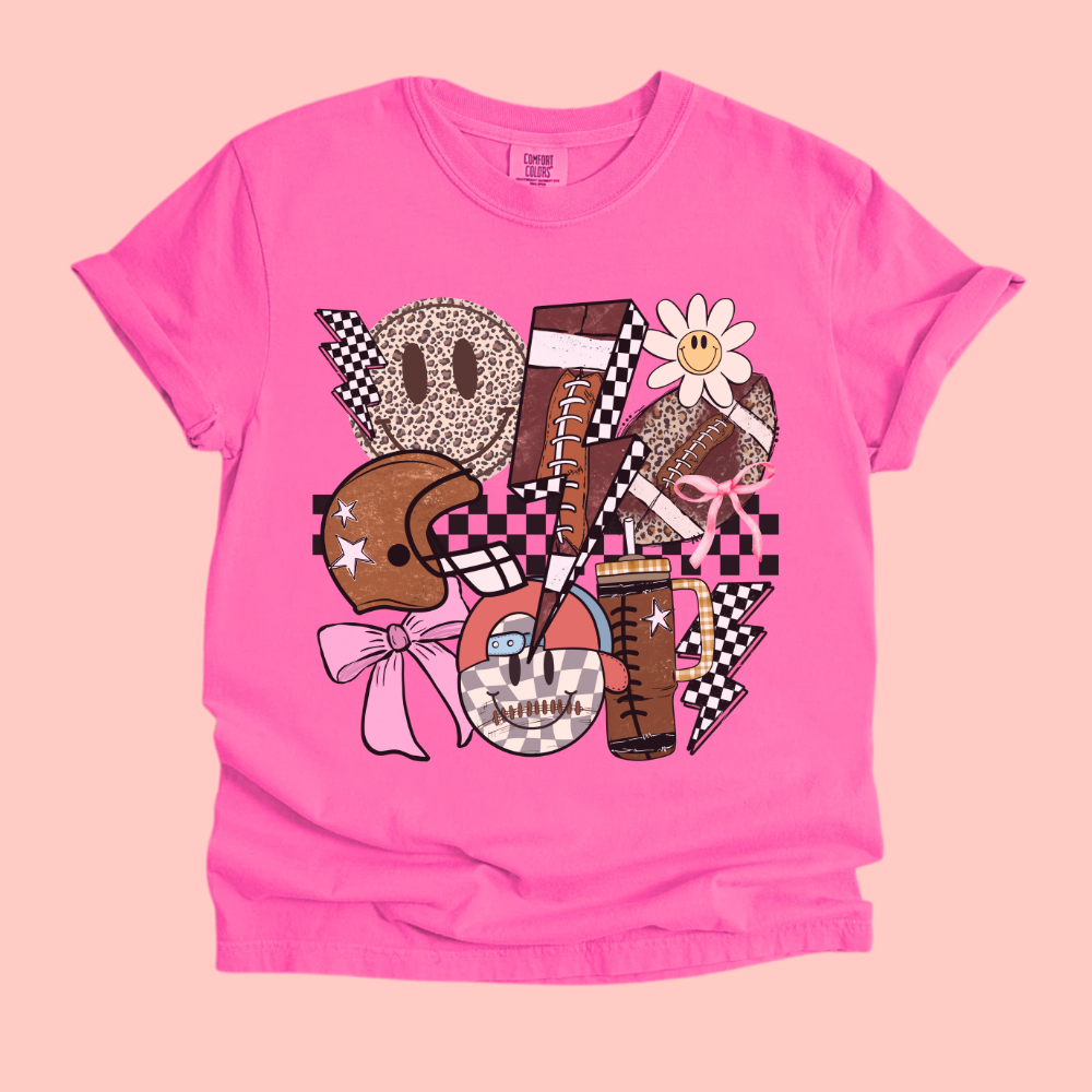 GROOVY FOOTBALL TEE - FANGIRL SWAG