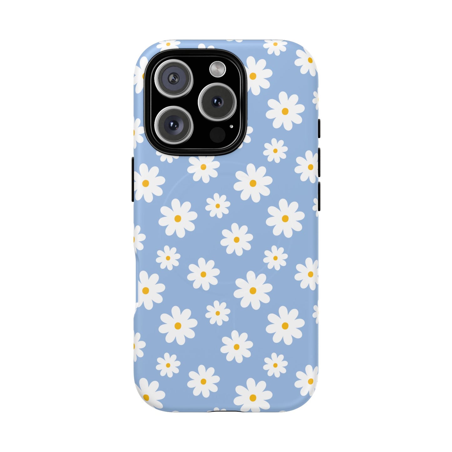 Daisy Floral Magnetic Phone Case, Tough Protective Cover, Spring Accessories, Flower Lover Gift, Cute Case for Her - FANGIRL SWAG