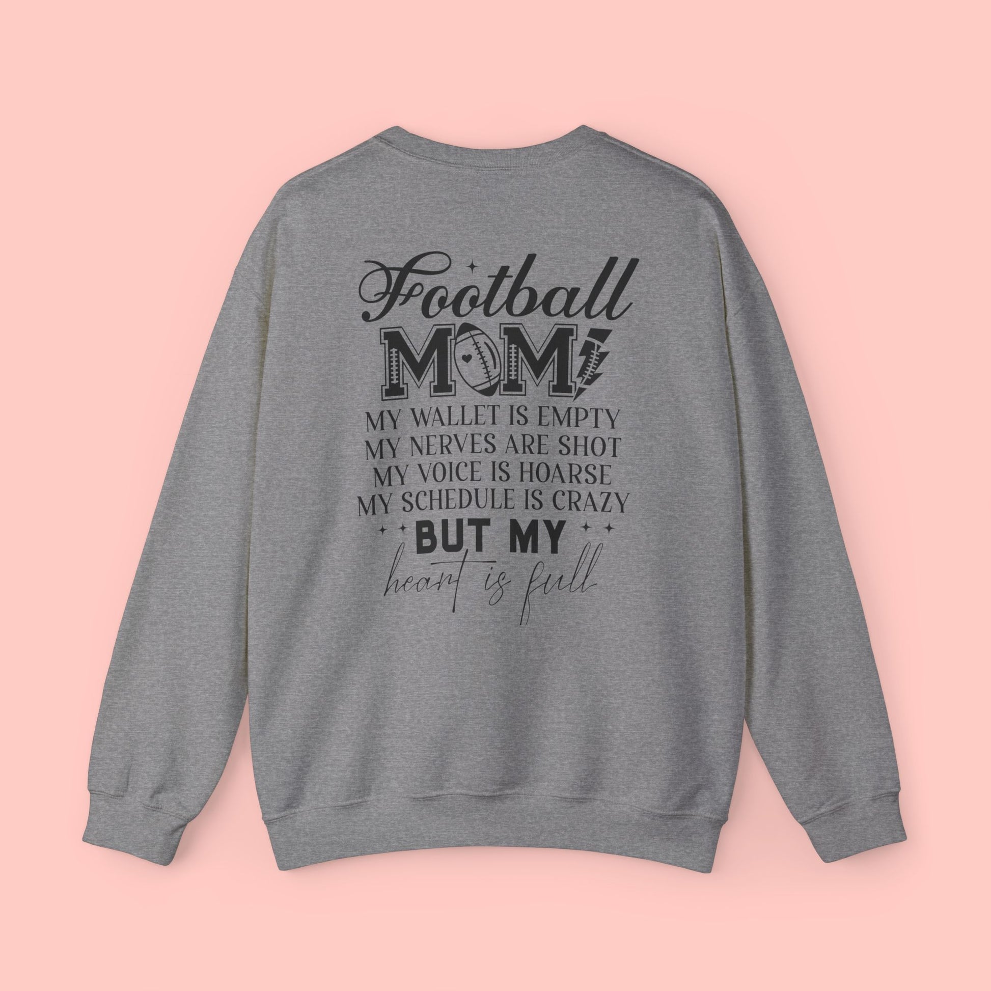 FOOTBALL MOM CREWNECK SWEATSHIRT - FANGIRL SWAG