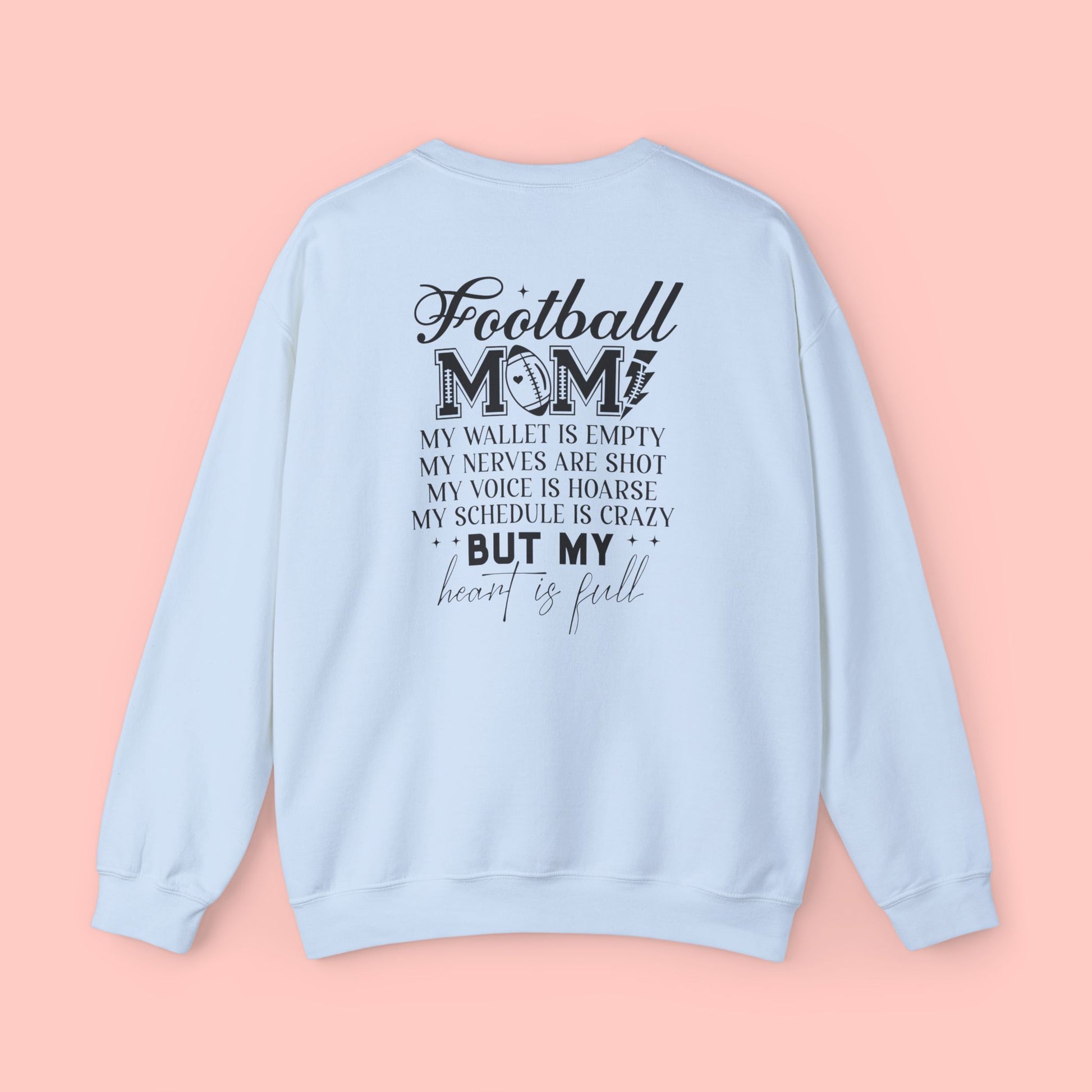 FOOTBALL MOM CREWNECK SWEATSHIRT - FANGIRL SWAG