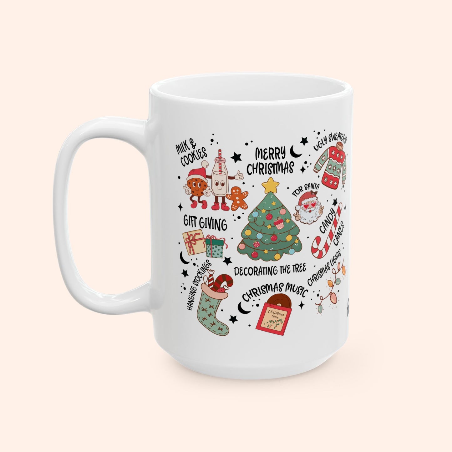 CHRISTMAS COLLAGE - CERAMIC MUG - FANGIRL SWAG
