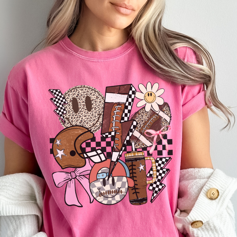 GROOVY FOOTBALL TEE - FANGIRL SWAG