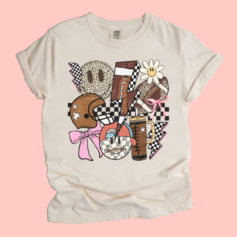 GROOVY FOOTBALL TEE - FANGIRL SWAG