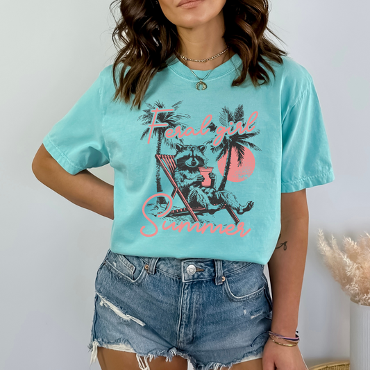 FERAL GIRL SUMMER TEE - FANGIRL SWAG