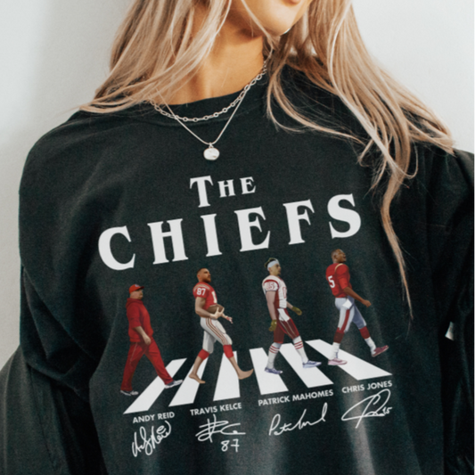 CHIEFS ON ABBEY ROAD TEE - FANGIRL SWAG