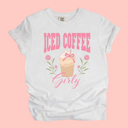 ICED COFFEE GIRLY TEE - FANGIRL SWAG