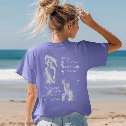 ALL'S FAIR IN LOVE AND POETRY TEE - FANGIRL SWAG