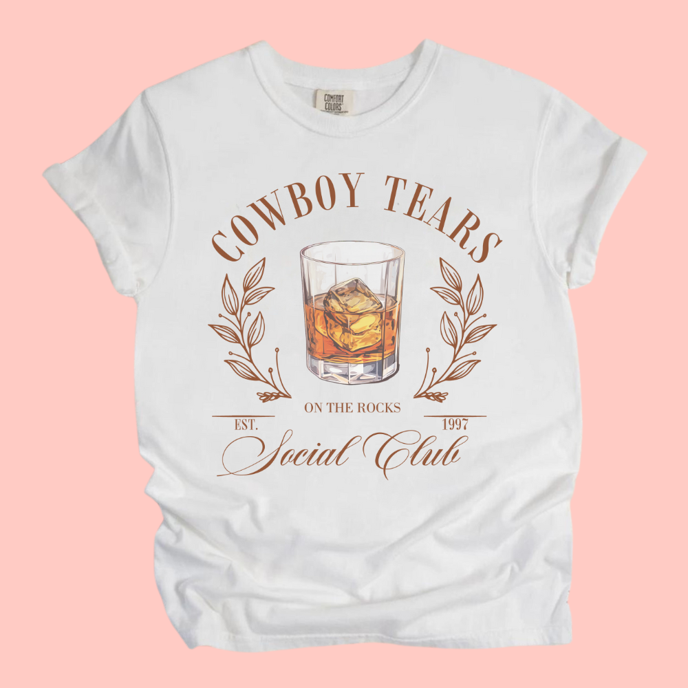 COWBOY TEARS TEE - FANGIRL SWAG