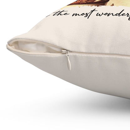 IT'S THE MOST WONDERFUL TIME PILLOW - PERSONALIZED