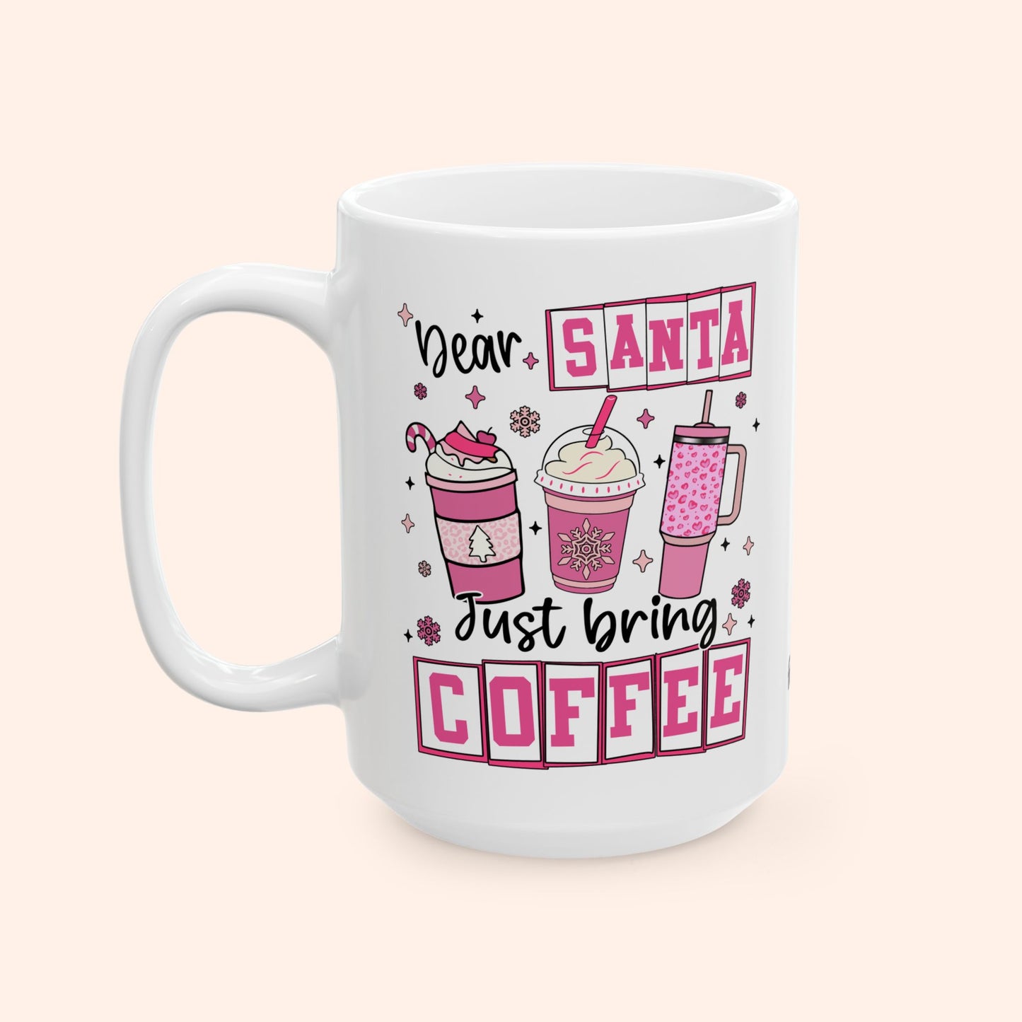 SANTA, BRING COFFEE - CERAMIC MUG - FANGIRL SWAG