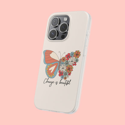 CHANGE IS BEAUTIFUL BUTTERFLY FLEXI CASE