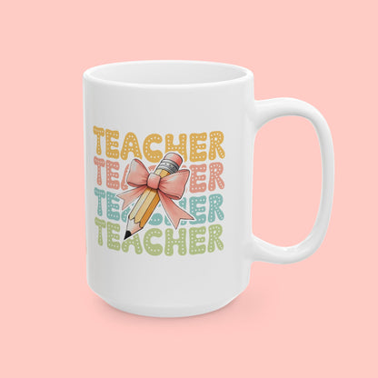 COQUETTE TEACHER - CERAMIC MUG (11oz, 15oz)