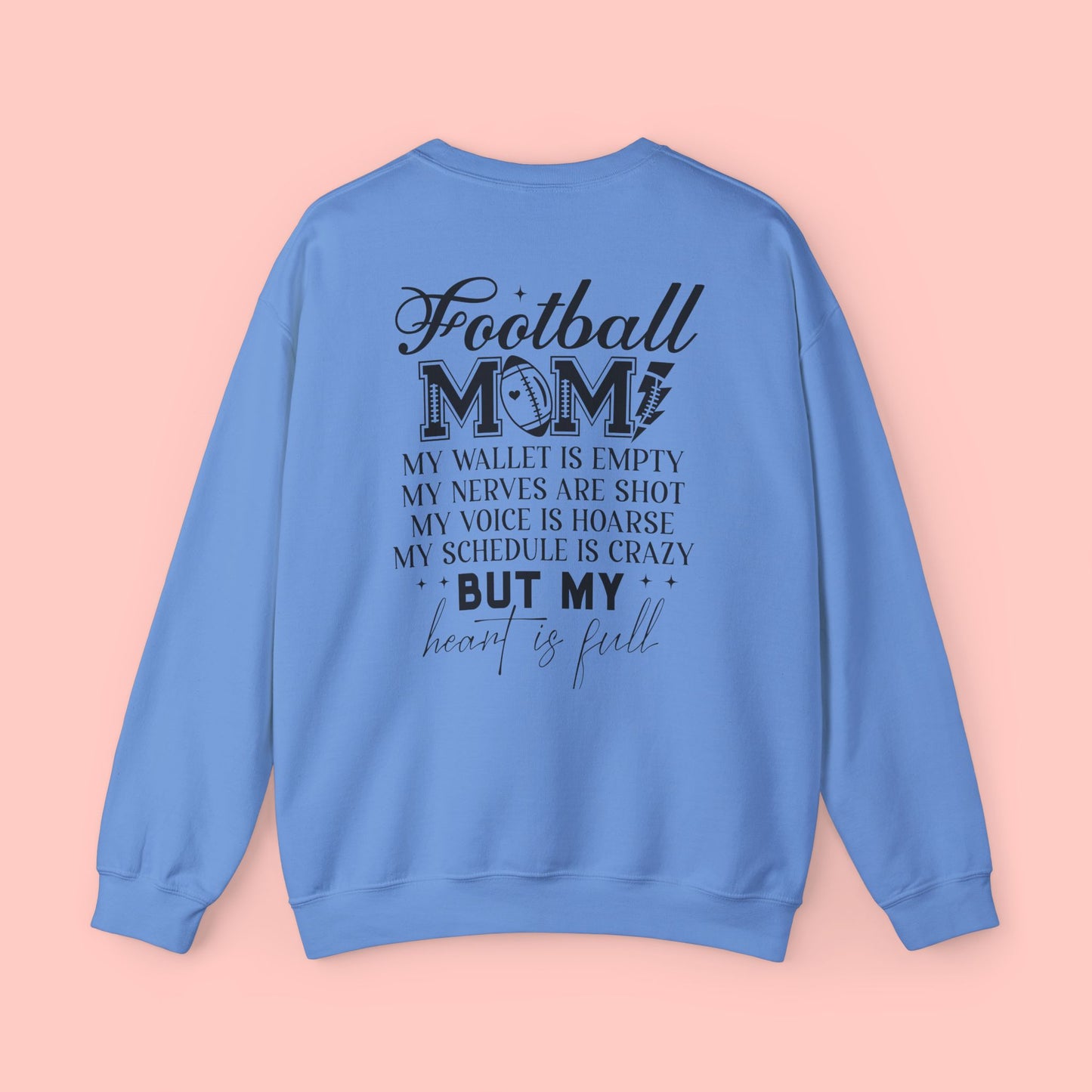 FOOTBALL MOM CREWNECK SWEATSHIRT