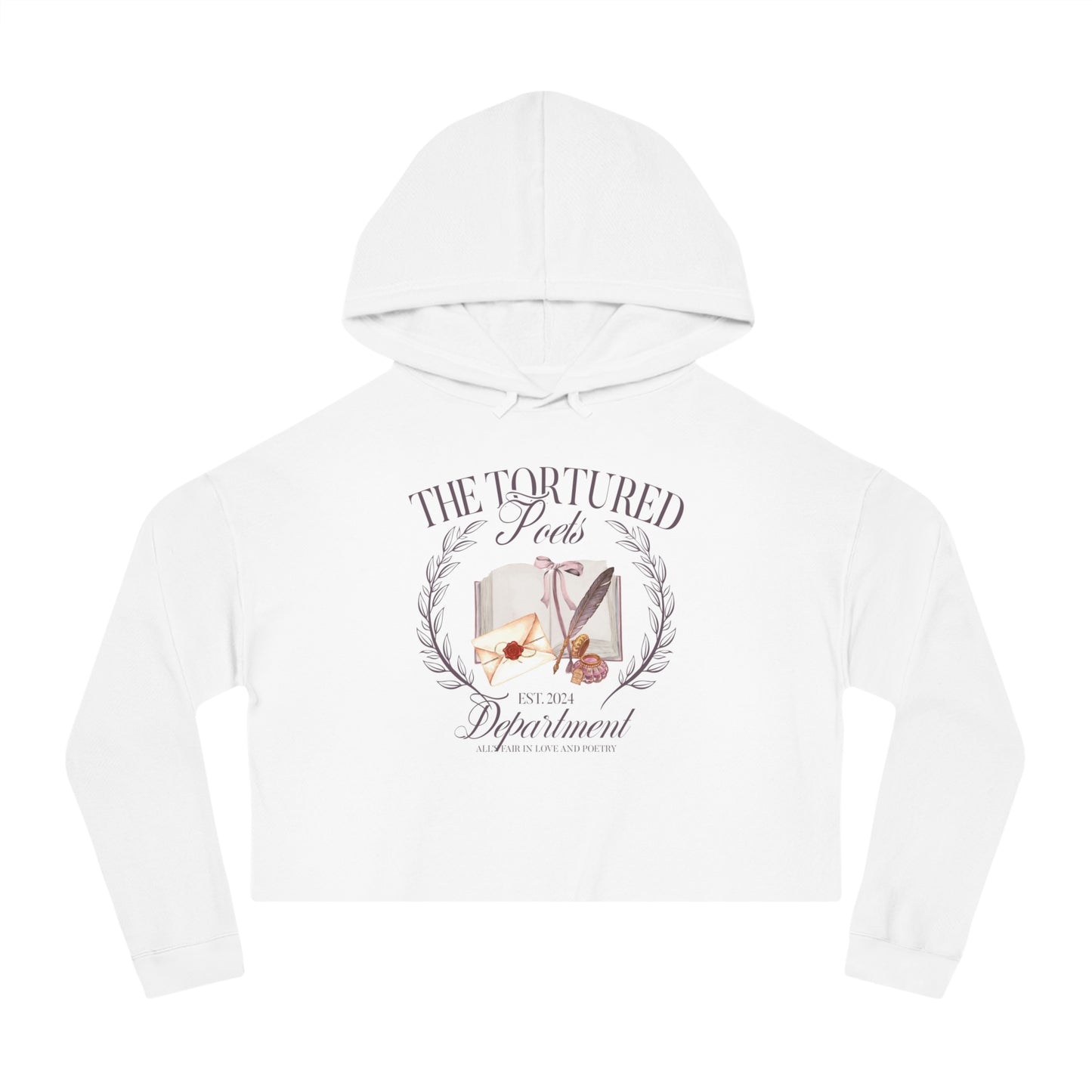 THE TORTURED POETS DEPT CROP HOODIE