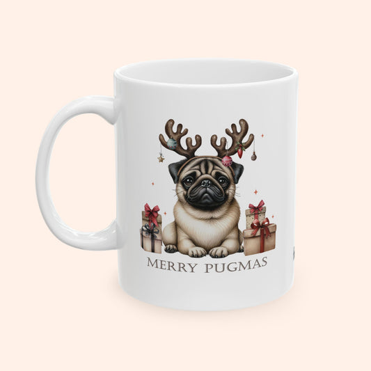 HAPPY PUGMAS - CERAMIC MUG