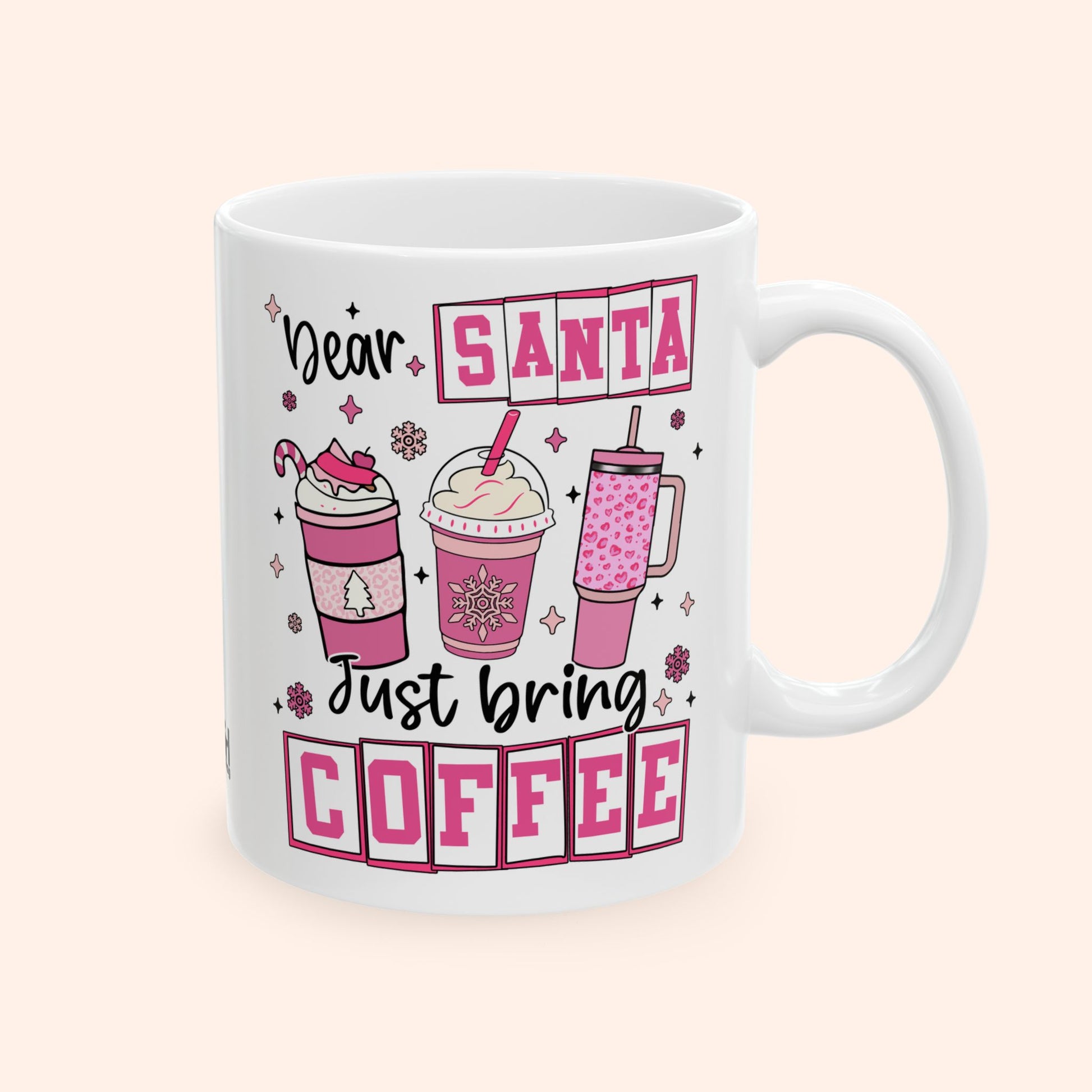 SANTA, BRING COFFEE - CERAMIC MUG - FANGIRL SWAG