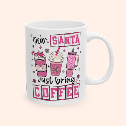SANTA, BRING COFFEE - CERAMIC MUG - FANGIRL SWAG